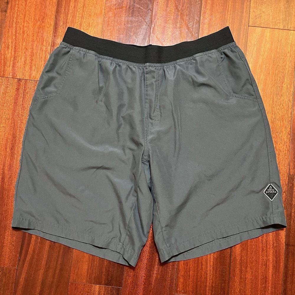 prAna Bermuda Shorts Mens 34 9.5" Inseam Elastic Waist Lightweight Casual